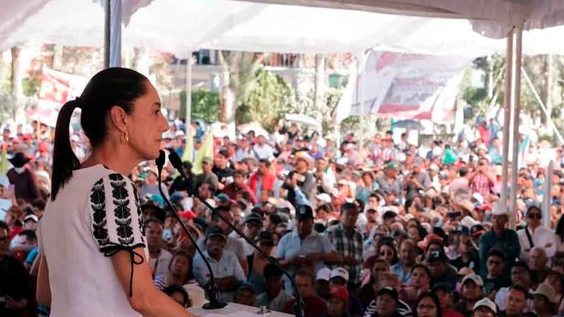 Promete Sheinbaum que se acabaron los fraudes electorales: "nunca más", asevera 