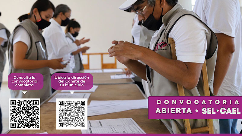 Instituto Electoral de Michoacán abre convocatoria para contratar capacitadores electorales 
