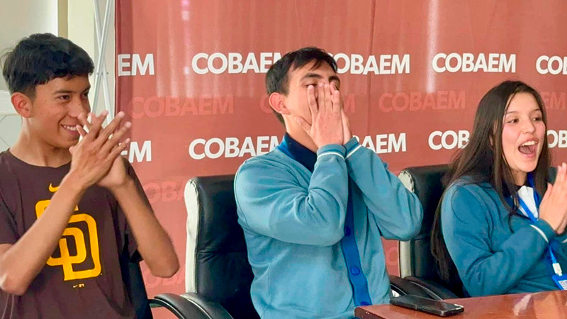 Estudiantes del Cobaem ganan primer lugar nacional en cortometraje