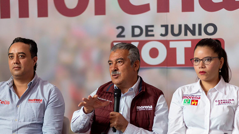 De la mano de Morón,  avanza obra del segundo piso de la 4T en Michoacán