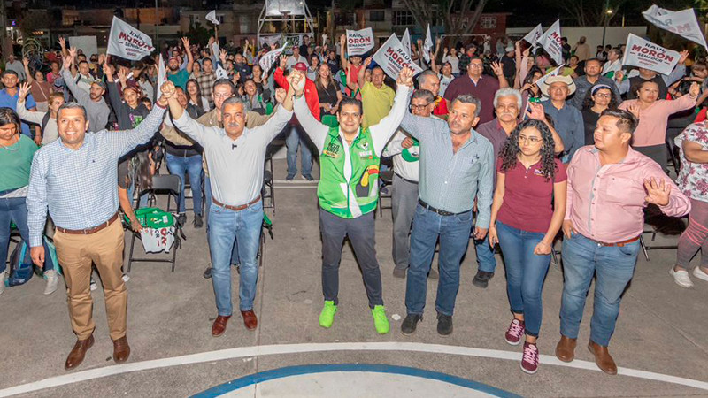 “Vamos a demostrar que en Michoacán hay gente progresista ”: Raúl Morón
