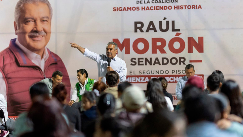 “Vamos a demostrar que en Michoacán hay gente progresista ”: Raúl Morón