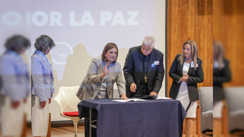 Respalda PRD Michoacán, propuesta de Xóchitl Gálvez para una paz duradera 