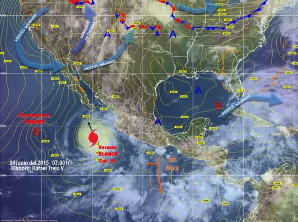 Huracán “Blanca” se intensifica; alertan de posibles tornados en Chiapas, Oaxaca y Michoacán 