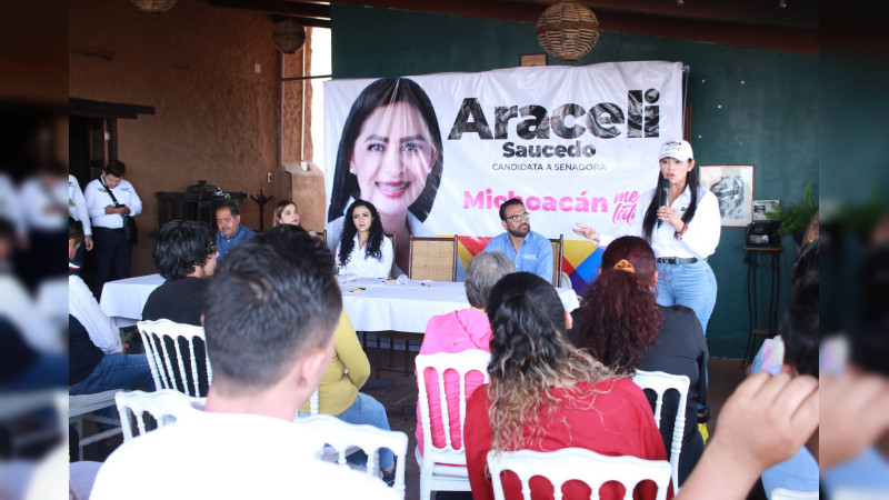 Por Michoacán y Tacámbaro ¡vamos por la construcción de una cultura de paz!: Araceli Saucedo