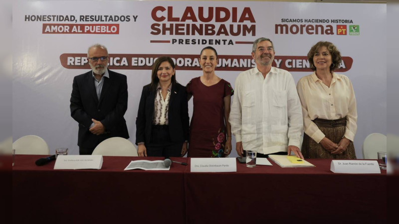 Claudia Sheinbaum presenta el eje “República Educadora, Humanista y Científica” 