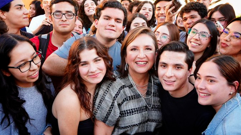 Xóchitl Gálvez pide a los jóvenes que la respalden; reconoce desconfianza en políticos 