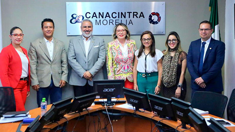 Buscan CANACINTRA Morelia y Universidad Michoacana trabajar en conjunto  