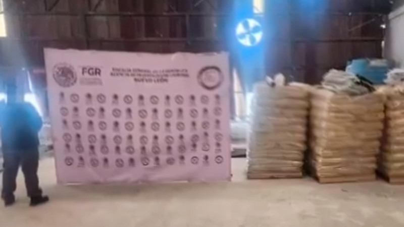 Nuevo León: desmantelan laboratorio clandestino e incautan más de 500 kilos de sustancias ilícitas 