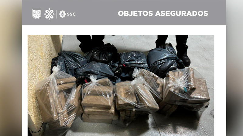 Incautan sustancias ilícitas con valor de 20 mdp en Iztapalapa 