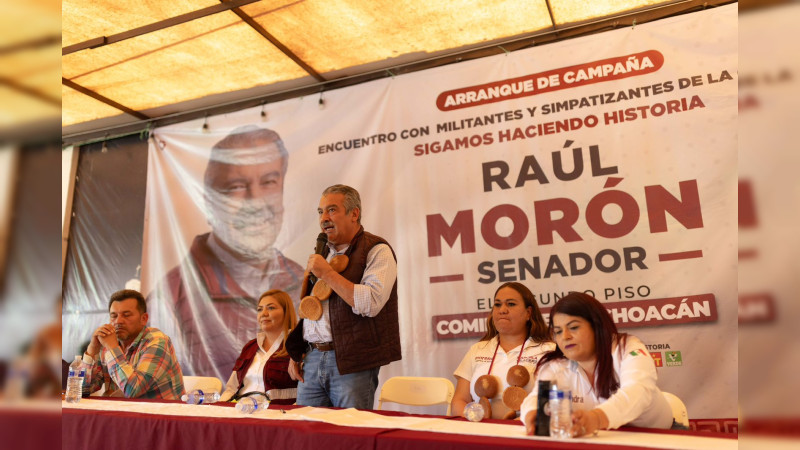 Bajío de Michoacán impulsará a Raúl Morón al Senado de la República 