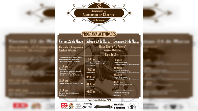 32 Aniversario de la Asociación de Charros de Tarímbaro: Una Celebración de la Tradición Mexicana