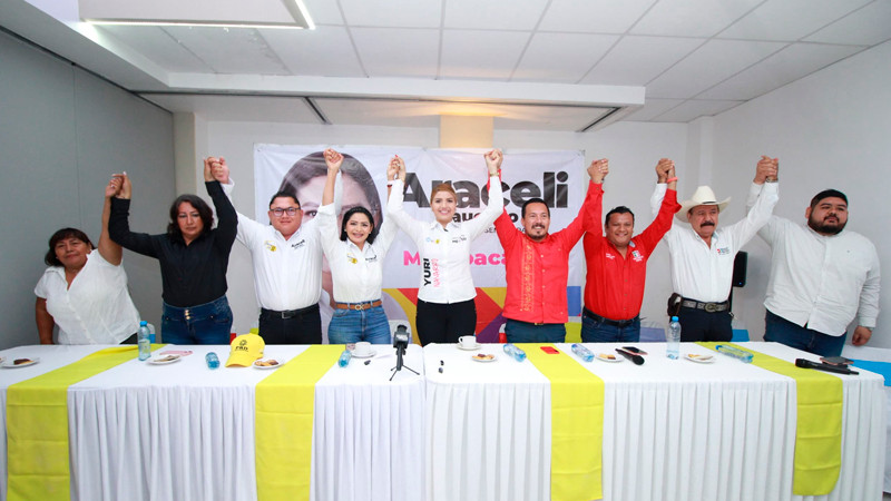 PES y MÁS en LC manifiestan respaldo a Araceli Saucedo y Yuri Navarro 