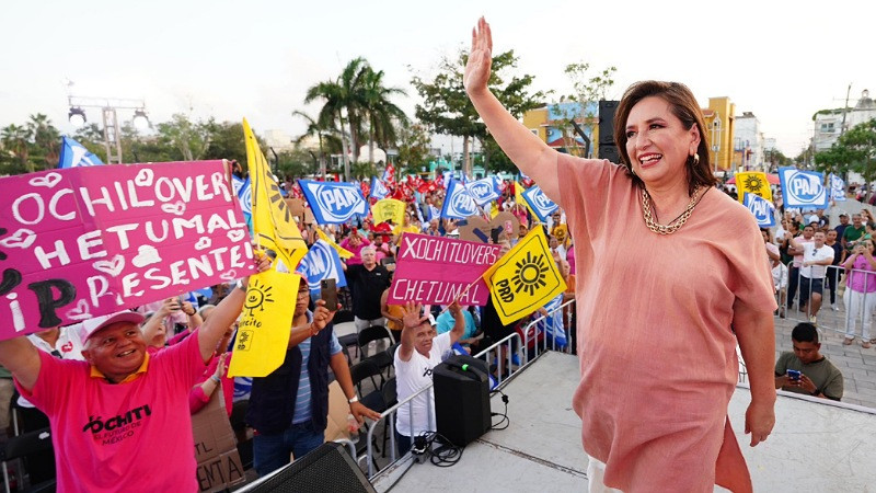 Xóchitl Gálvez promete reparar daño ambiental causado por el Tren Maya desde Cancún, Quintana Roo 