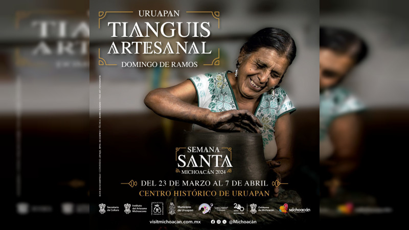 Compra la mejor alfarería y textiles en el Tianguis Artesanal de Uruapan