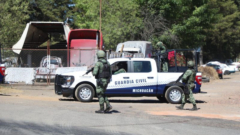 Buscan por cielo y tierra a responsables de quitar la vida a tres elementos de la GC en Pátzcuaro, Michoacán  