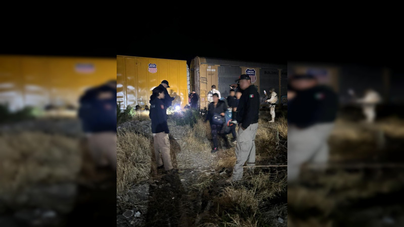 INM rescata a 144 migrantes en vagón de tren en Coahuila