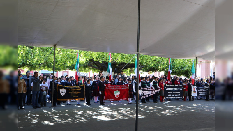 En Ciudad Hidalgo, realizan acto conmemorativo por el LXXXVI aniversario de la Expropiación Petrolera