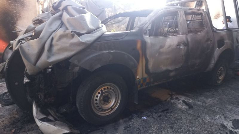Se incendia hojalatería en Celaya, Guanajuato; patrullas se encontraban al interior 
