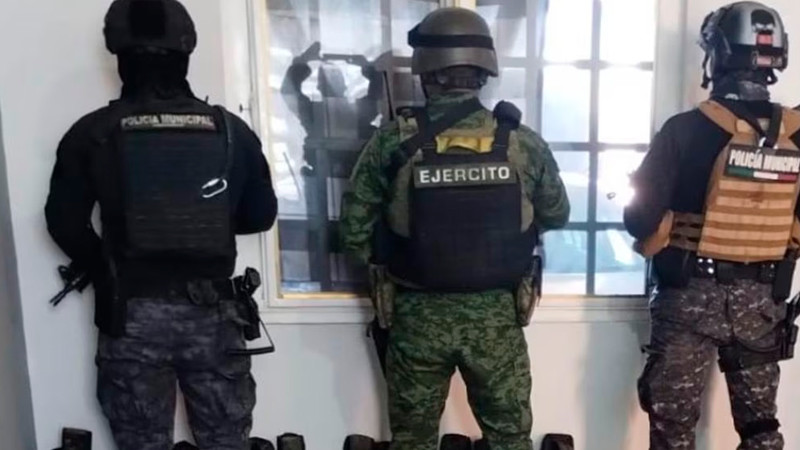 En Celaya, Guanajuato aseguran material bélico perteneciente a grupo delincuencial de Jalisco 