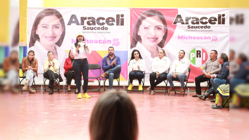 Vamos a poner freno a un Estado que violenta los derechos de las mujeres: Araceli Saucedo 