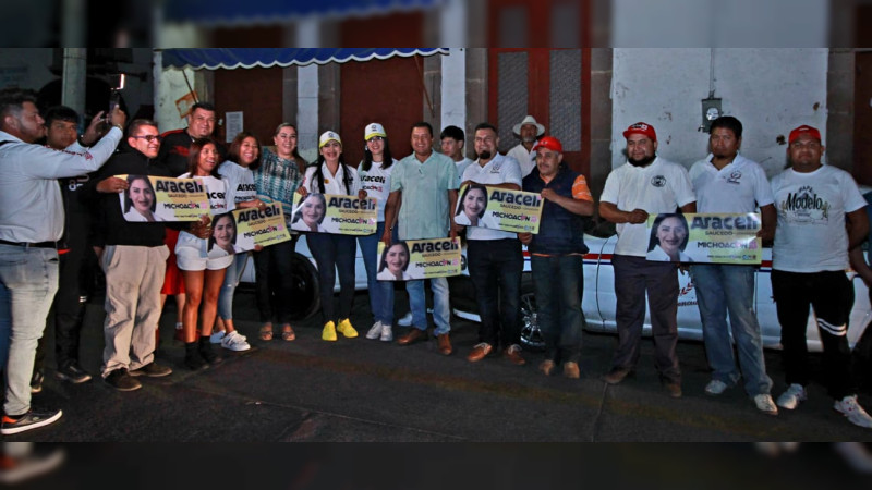 Con gran entusiasmo, transportistas de Quiroga “Excelencia” brindan respaldo a Araceli Saucedo