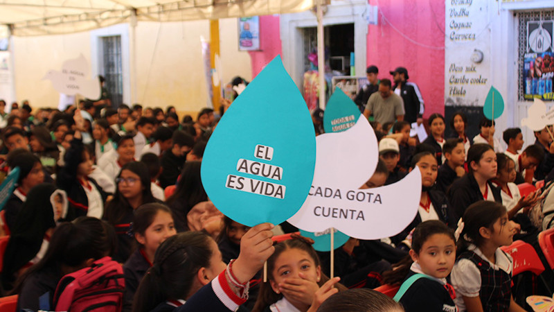 Celebran Día Mundial del Agua en Tarímbaro