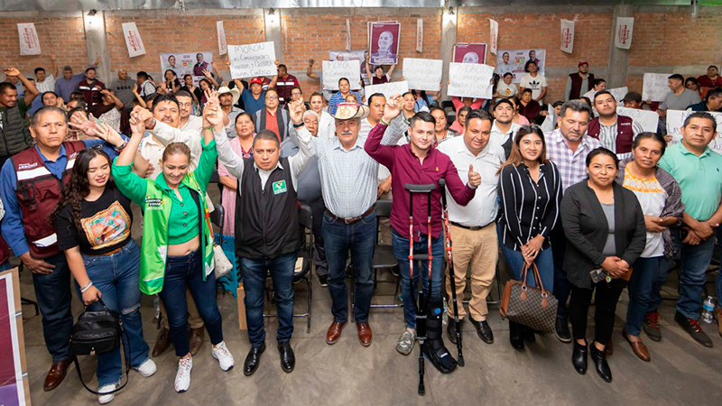 Defenderá Raúl Morón lucha por la democracia de las y los michoacanos