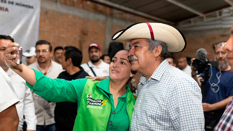 Defenderá Raúl Morón lucha por la democracia de las y los michoacanos