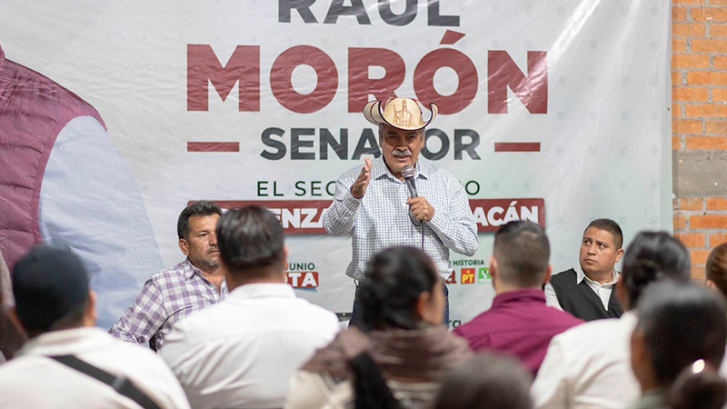 Defenderá Raúl Morón lucha por la democracia de las y los michoacanos