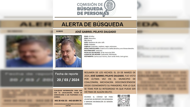 Reportan desaparición de activista y profesor de la costa michoacana 