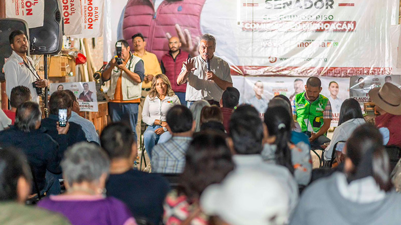 "El éxito de Morena se debe a que es el pueblo quien nombra a sus representantes": Morón