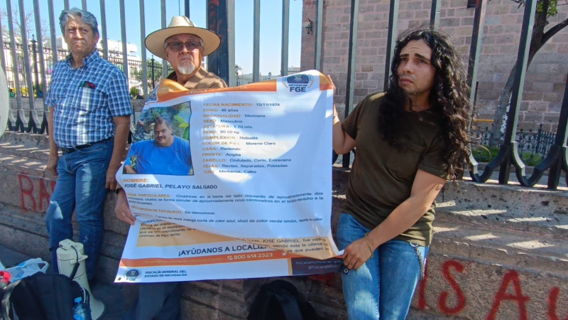 Michoacán: Amigos del activista José Gabriel exigen se aplique un protocolo de búsqueda 