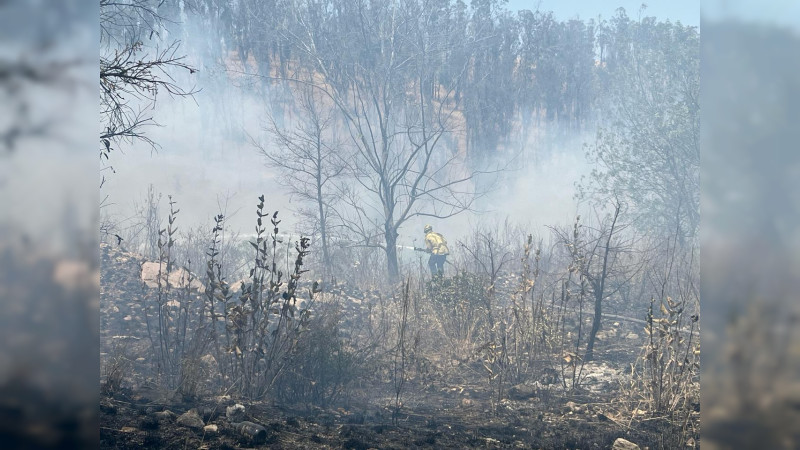 Atiende Protección Civil y Bomberos de Morelia incendios en diversos puntos del municipio