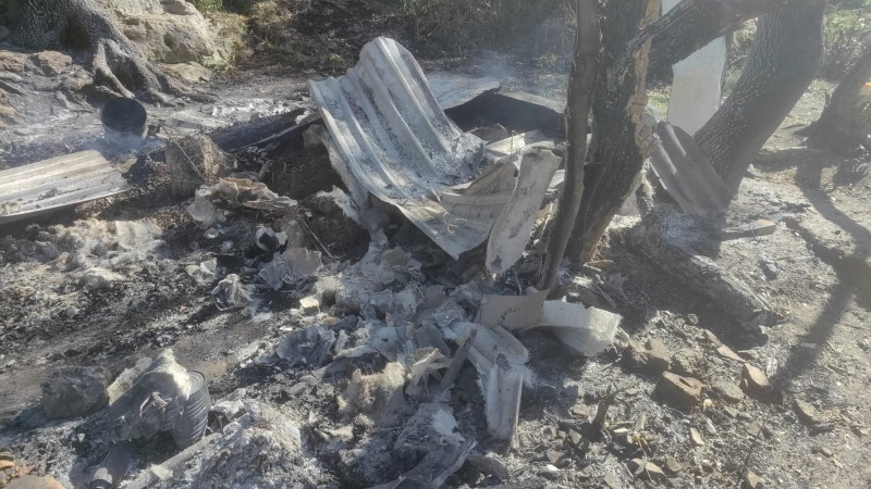 Muere calcinado un hombre al quemarse su humilde vivienda en Morelia, Michoacán 