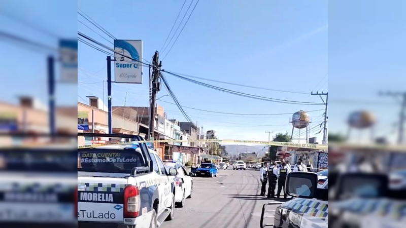 Balean a una persona en Morelia, Michoacán; resultó herido 