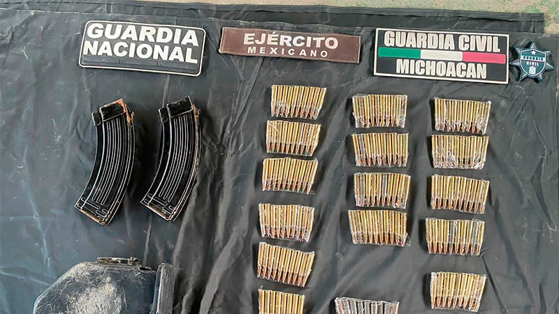Aseguran municiones en Múgica, Michoacán  