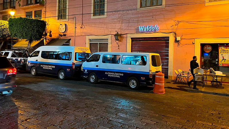 Mandan a 34 al Torito y la Vaquita por rebasar niveles de alcohol  