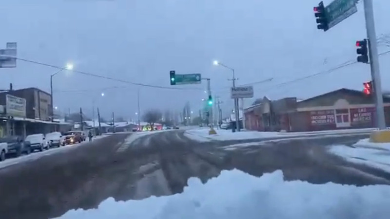 Se registra caída de nieve en 10 municipios de Chihuahua en plena primavera 