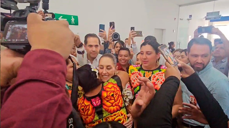 Con gran alegría, Oaxaca recibe a Claudia Sheinbaum con una verdadera fiesta cultural 