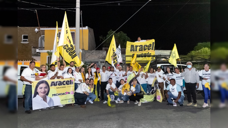 Morelia debe continuar su ruta por el desarrollo: Araceli Saucedo