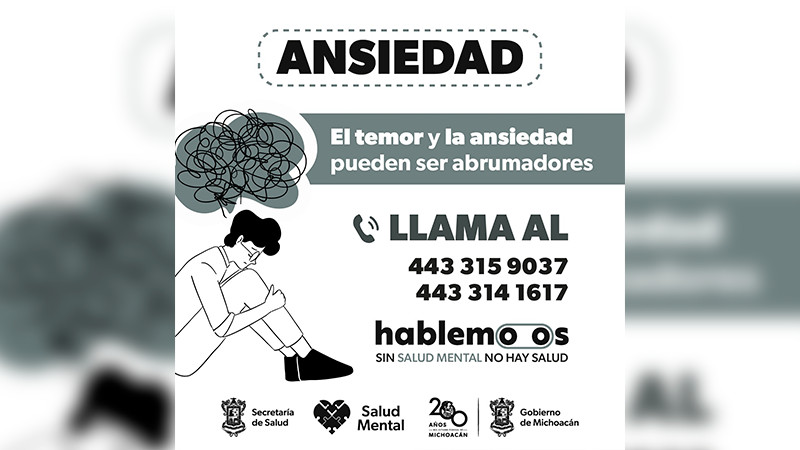 En vacaciones, SSM mantiene servicios de atención a la salud mental 