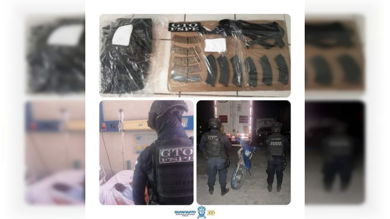 Detienen a hondureño en posesión de armamento en Juventino Rosas, Guanajuato 