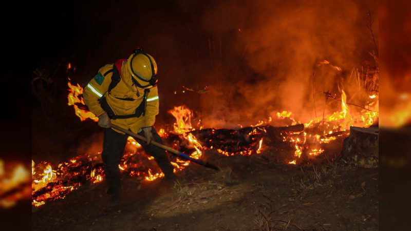 Brigadistas municipales culminan etapa de prevención de incendios forestales en Uruapan 