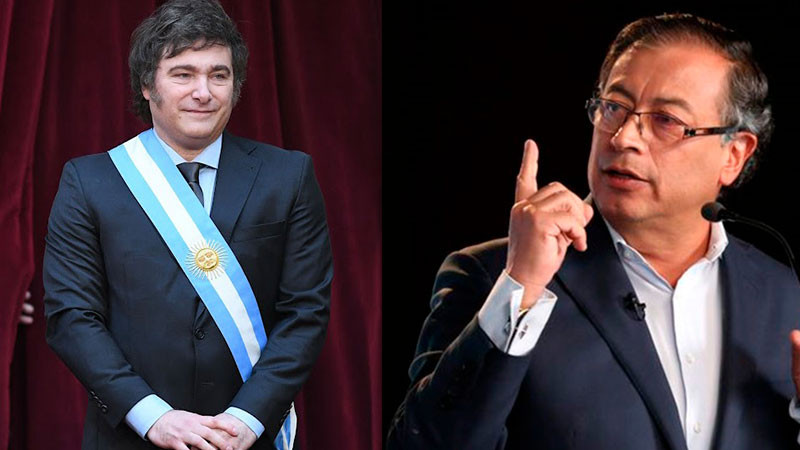 Expulsan a diplomáticos argentinos de Bogota, tras insultos de Milei a Petro 