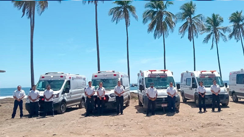Mantiene SSM operativo médico en las playas michoacanas
