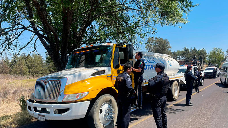 Guardia Civil refuerza vigilancia en lago de Pátzcuaro para inhibir extracción ilegal de agua