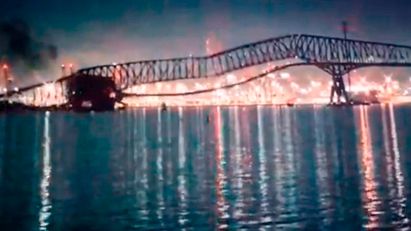 Alcalde de Baltimore confía en encontrar a las cuatro personas faltantes bajo el puente 