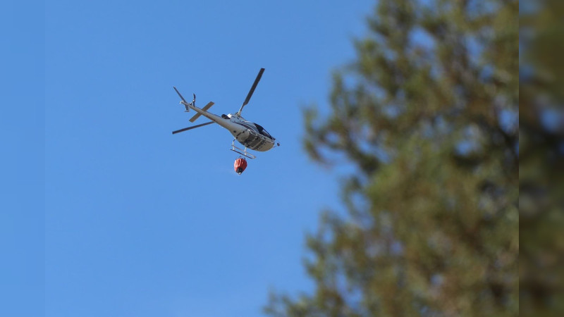 Controlado en un 90 por ciento el incendio forestal en Tlalpujahua: Cofom 