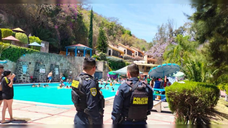 Implementa Policía Morelia operativos de proximidad en balnearios y tenencias 